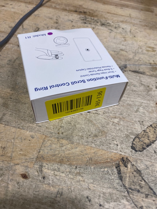 Photo 1 of [New Upgrade, Easy to Use] TikTok Scrolling Ring Remote Control, Camera Shutter Remote, Wireless Bluetooth Scrolling Ring for iPhone, iPad, iOS, Android - Light Purple