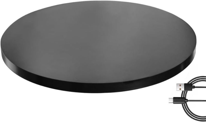 Photo 1 of black Rotating Turntable Display Stand,