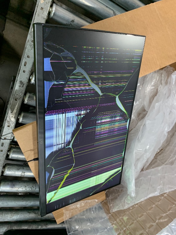 Photo 1 of *BROKEN SCREEN* LXZ Gaming Monitor 24.5 Inch, 200Hz Monitor FHD 1080P Frameless IPS Display with Eye Care, DP/HDMI, Wall Mount Compatible - Black