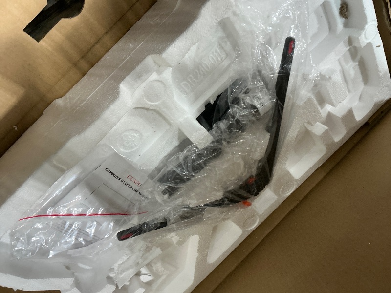 Photo 1 of ************MISSING POWER CORD***********
CUNPU 24 Inch Touchscreen Monitor, 10 Point Touch, FHD 1080P 75Hz IPS Screen, 100% SRGB, VESA Wall Mountable, Tilt Adjustment, VGA HDMI USB for PC, Laptop Business & Work Station, Warehouse