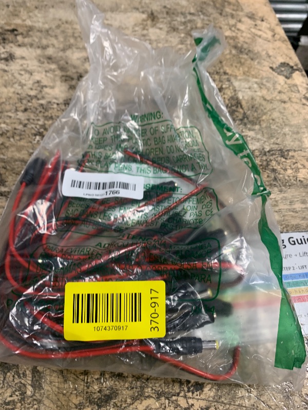 Photo 1 of (Real 18AWG) 10 Pairs 12V 5A DC Power Pigtail Barrel Plug Connector Cable, 2.1mm x 5.5mm Male Female DC Pigtail Connectors for CCTV Security Camera and 12V Power Supply Adapter by MILAPEAK