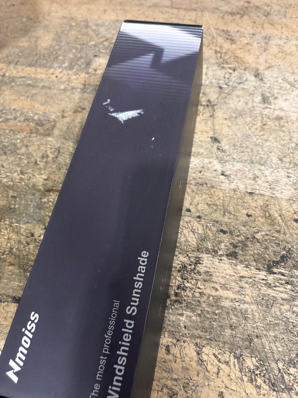 Photo 1 of [Upgraded] Nmoiss Windshield Sun Shade Umbrella - [Vinyl Coating Heat Shield] Protect Car from Sun Rays & Heat Damage Keep Cool and Protect Interior, Spring Structure Edge Medium 56" L x 31" W
