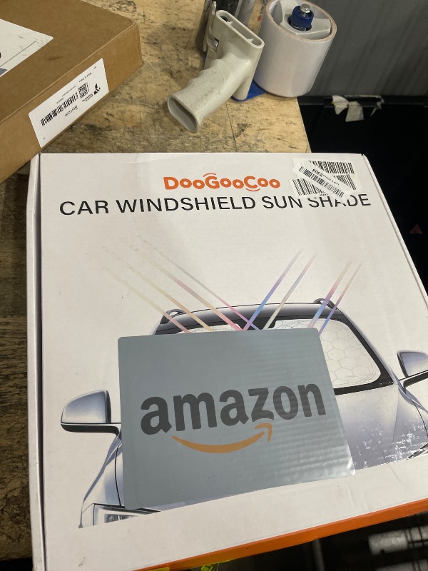 Photo 1 of [2026 Upgraded] DooGooCoo Windshield Sun Shade for Toyota Highlander 2020-2025 2026 [Cooling Ice-Crystal, 100% Sun Block ] Windshield Sun Shade for Highlander Sun Shade, Custom Fit for Highlander.