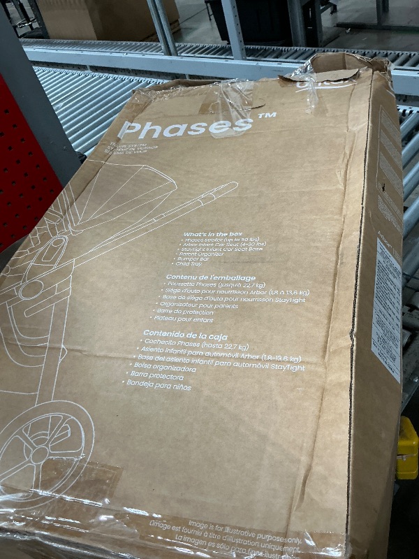 Photo 1 of **PARTS ONLY** Britax Phases Travel System with Arbor Infant Car Seat — Teak