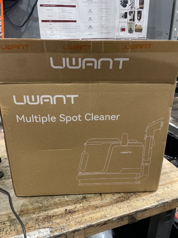 Photo 1 of *** parts only missing parts**
Uwant Upholstery Cleaner Machine with 18Kpa Suction Portable Carpet Cleaner Machine for Cars, Pets with Pet Pro Solution and Self Cleaning Tools Set of 1 for Spot, Rug, Couch