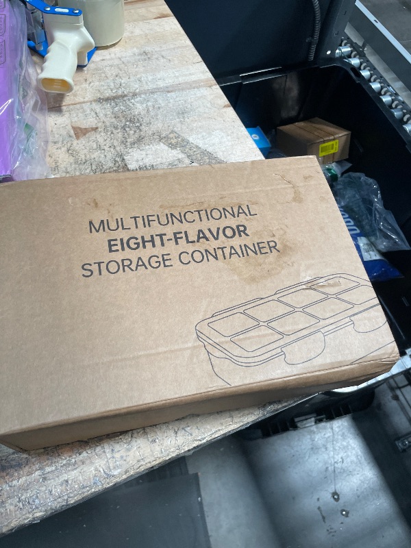 Photo 1 of ****LARGER CONTAINER BROKEN , ALL TINY ONES GOOD CONDTION **** Snackle Box Container, 304 Stainless Steel Divided Serving Tray with Lid and Handle, Portable 8 Compartments Veggie Tray for Fruits,Veggies,Nuts &Candy, Dishwasher Safe for Travel,Picnic,Beach
