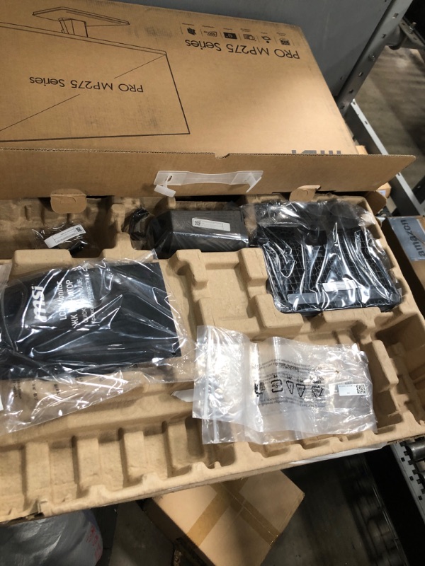 Photo 1 of ***MISSING PARTS*** Missing Power cable
Unable to Terst
msi PRO MP275Q 27 Inch WQHD Office Monitor - 2560 x 1440 IPS Panel, 100 Hz, Eye-Friendly Screen, Built-in Speakers, Tilt-Adjustable - HDMI 2.0b, DP (1.2a)