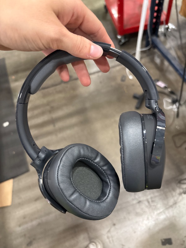 Photo 1 of **Unknown Model** Skullcandy Crusher Evo Wireless Bluetooth Headphones with Extra USB-C Charging Cable, Multi-Sensory Bass, Noise Isolating Over-Ear Fit, 40 Hours Battery, Microphone for iPhone Android - True Black