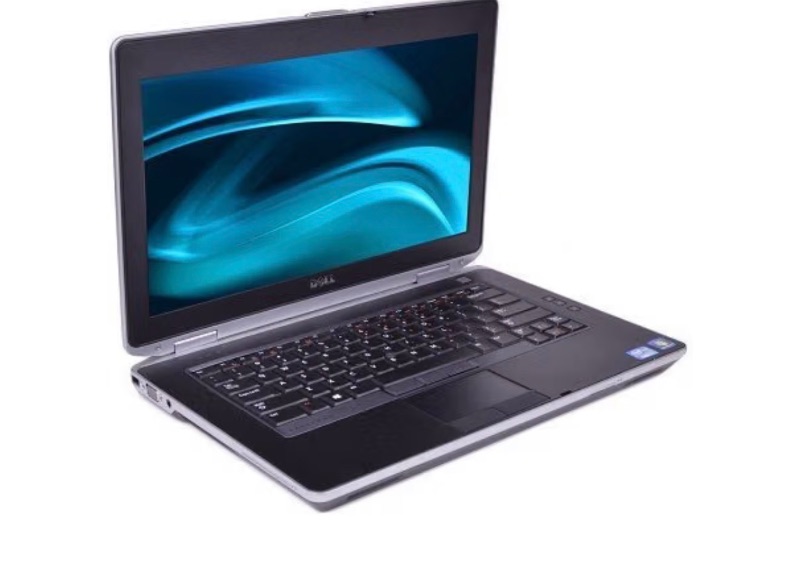 View 1 of **NEEDS NEW CHARGING PORT** Dell Latitude E6430-14"" - Core i7 3520M - Windows 7 Professional 64-bit - 4 GB RAM - 500 GB HDD -, Black & Silver