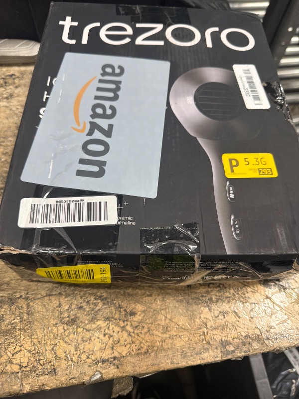 Photo 1 of ***MISSING PARTS***
TREZORO Professional Hair Dryer with Diffuser, Ionic Ceramic Tourmaline Technology, 2000W Fast Quiet Drying, With Narrow & Wide Concentrator Nozzles, 3 Heat & 2 Speed Settings, Cool Shot Button, Black