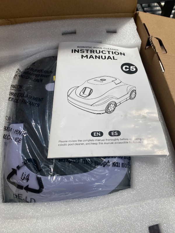Photo 1 of (2026 Upgrade) Cordless Robotic Pool Cleaner, Automatic Pool Vacuum for Above Ground & Inground Pools, 180-Min Runtime, 3L Basket for Leaves & Debris, Auto-Parking, Powerful Suction up to 2200 Sq.Ft