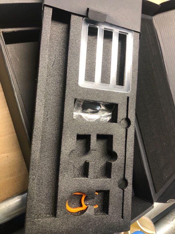 Photo 1 of ***MISSING DONGLE*** ASUS ROG Azoth Wireless Mechanical Gaming Keyboard – 75% TKL, Tri-Mode Connectivity, Hot Swappable Pre-lubed ROG NX Brown Switches, PBT Keycaps, RGB, OLED Display, PC/Mac Support - White