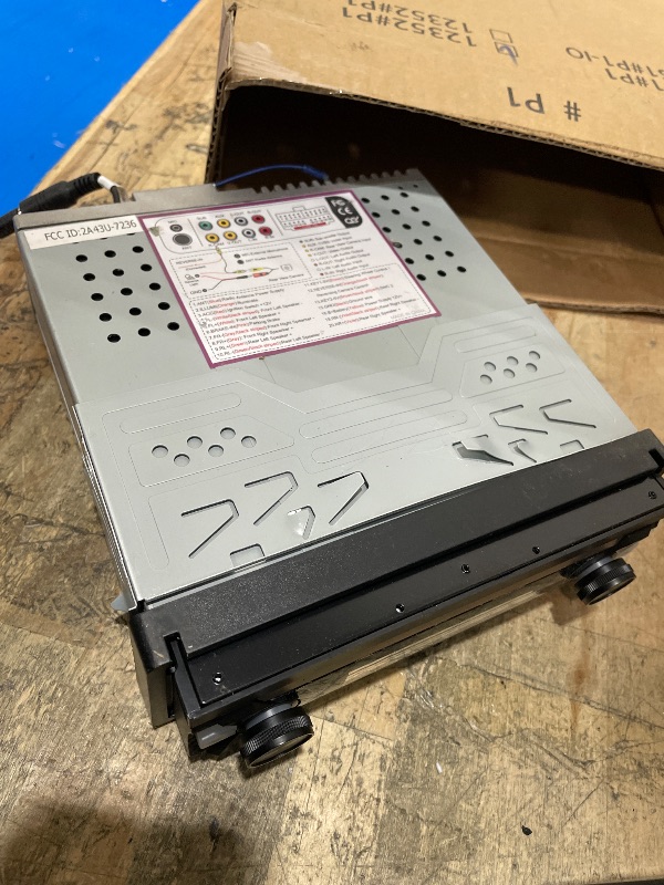 Photo 1 of ?Upgrade?Y-METDRIVING Single Din Motorized Flip Out Touchscreen Car Radio with Wireless Apple Carplay& Android Auto,7 Inch Type-C Fast Charging Car Stereo with Bluetooth5.1/Backup Camera/AUX/FM/AM/DSP