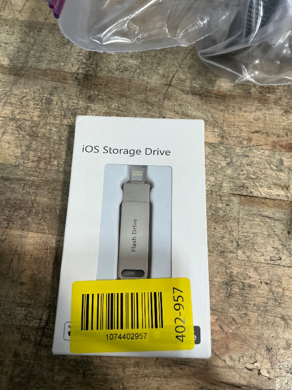 Photo 1 of (No APP Required) MFi Certified 512GB USB Flash Drive for iPhone Memory Stick for Photo/Video Backup, 3 in 1 Photo Stick, High-Speed Jump Drive Compatible for iPhone/iPad/Android/PC Silver