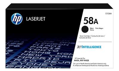 Photo 1 of  HP 58A Black Original LaserJet Toner Cartridge (model CF258A). This is a standard-capacity cartridge designed for high-quality monochrome printing.