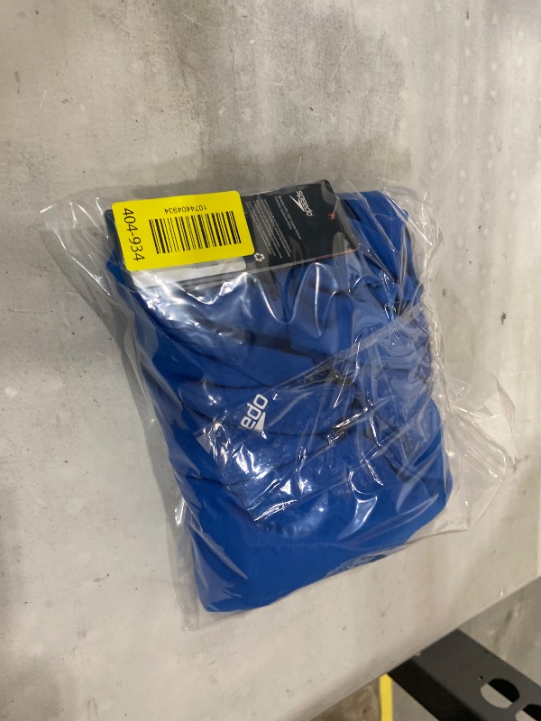 Photo 1 of  Speedo Women's One-Piece Swimsuit in a solid blue color. Specifically, the tags and visual style indicate it is a ProLT Super Pro or an Eco Endurance