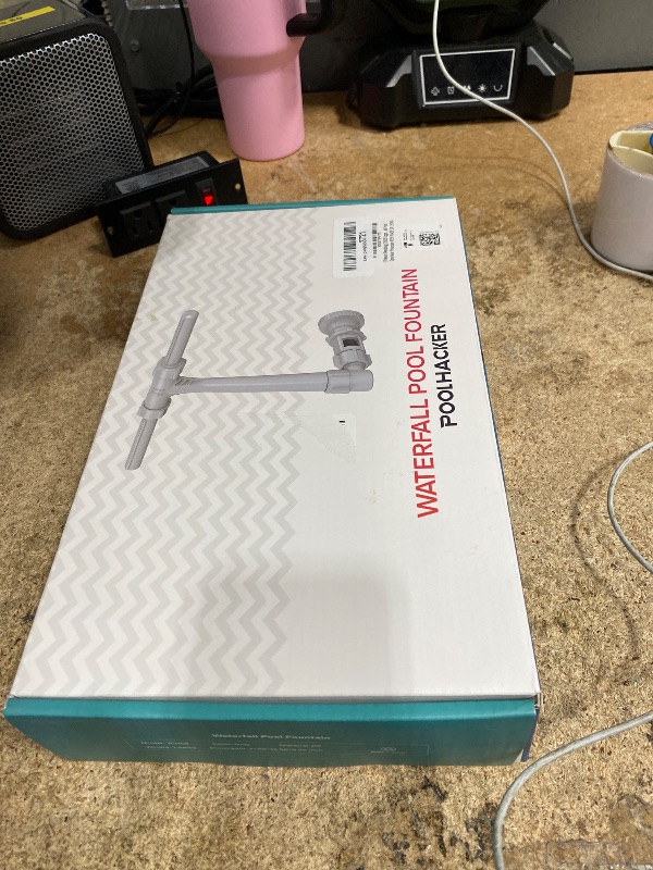 Photo 1 of [Patent Pending] 2025 Upgrade Pool Fountain - Dual Spray Water Fountains for Above Ground/Inground Pools, 2-in-1 Adjustable Waterfall Pool Sprinkler Fountain