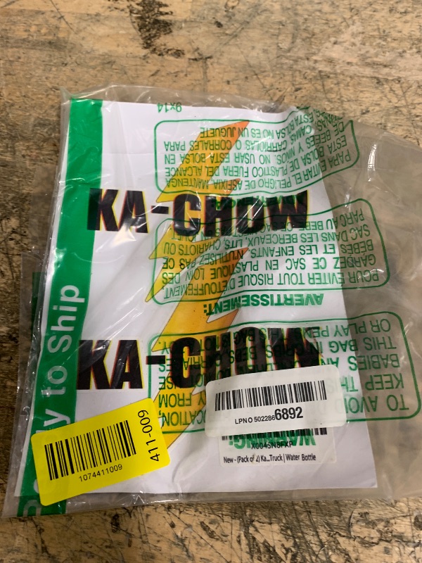Photo 1 of (Pack of 2) Ka-Chow Lightning Bolt Logo Vinyl Sticker, 5x4.4 Inches, Waterproof Decal for Laptop | Windows | Tablet | Car | Truck | Water Bottle