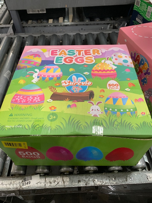 Photo 1 of [12 Surprise Golden Eggs] 500 Pack 2.3 Inch Plastic Easter Eggs, Empty Easter Eggs Fillable, Bright Colors Plastic Eggs Bulks for Easter Hunt, Easter Party Favor, Basket Stuffers Fillers