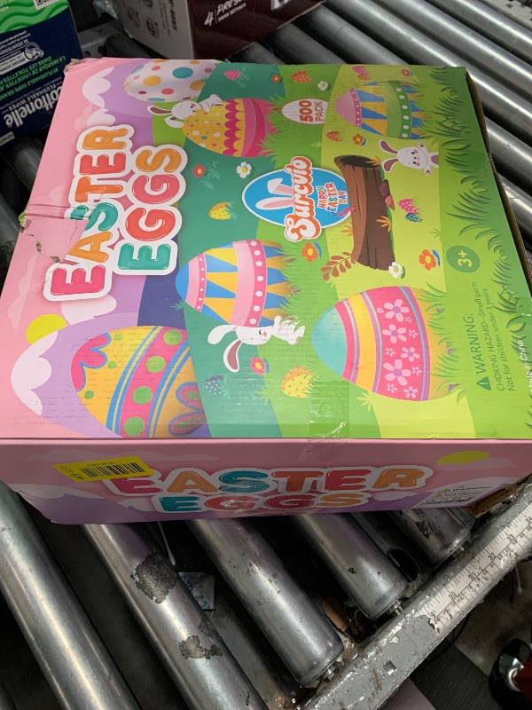 Photo 1 of [12 Surprise Golden Eggs] 500 Pack 2.3 Inch Plastic Easter Eggs, Empty Easter Eggs Fillable, Bright Colors Plastic Eggs Bulks for Easter Hunt, Easter Party Favor, Basket Stuffers Fillers
