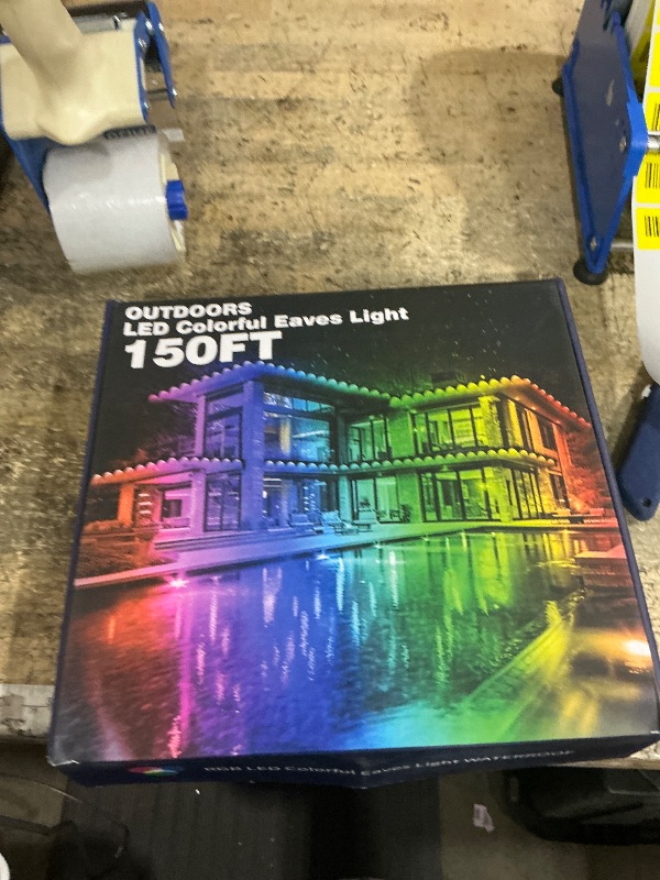 Photo 1 of ***MISSING PARTS***
FBZ 150FT Permanent Outdoor RGB Lights - IP67 Waterproof with Smart App Control Remote,DIY Scene Modes, Music Synchronization,Eaves Lights for Garden Decor,Deck,Christmas