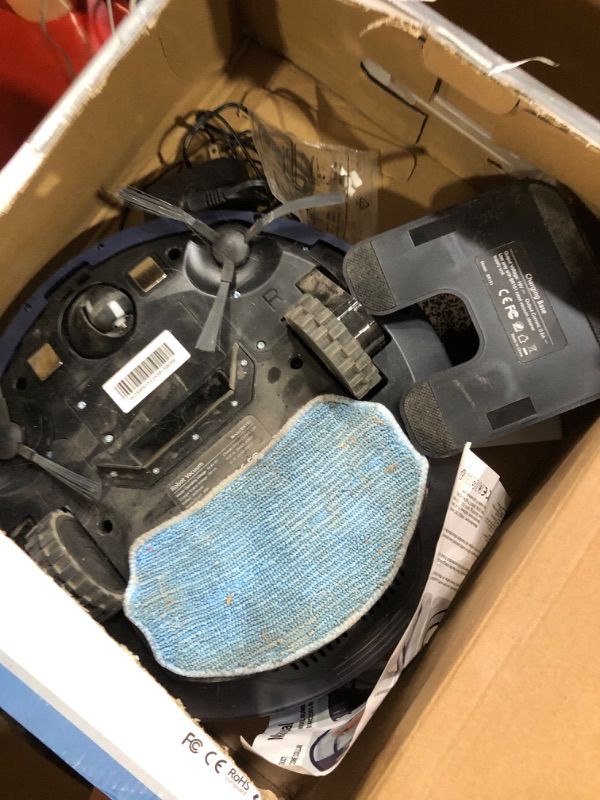View 4 of ***MISSING PARTS***
Robot Vacuum and Mop Combo, 2 in 1 Robotic Vacuums Cleaner with WiFi/App, Robot Vacuum with Water Tank, Strong Suction, Schedule, Self-Charging, Quiet, for Hard Floor, Pet Hair, Low Pile Carpet