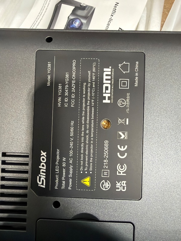 Photo 1 of [2000 ANSI/Auto Focus & Keystone/Built-in APP] 4K Outdoor Projector with Wifi and Bluetooth, Smart Portable Projector with Built in Apps YouTube/PrimeVideo & Dolby, Home Theater Projector with HDR10+