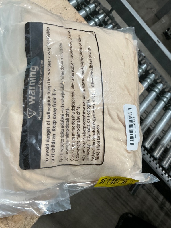 Photo 1 of 1 Pack Light Champagne Table Clothes for 4 Foot Rectangle Tables, One-Piece Wrinkle Resistant Stretch Spandex Table Covers with Skirt for Event Banquet Wedding Birthday Party