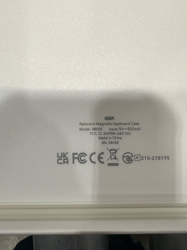 Photo 1 of [Upgraded] ESR iPad Pro 13 Inch Case with Keyboard (M5/M4, 2025/2024), iPad Pro 13 Keyboard Case with Magnetic Stand, Portrait/Raised Modes for iPad Pro 13, Removable, Rebound 360 Series,White