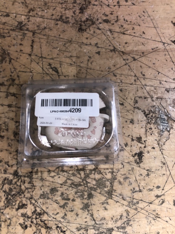 Photo 1 of (with Cute Keychain) Girovo Compatible with Apple Airpods 4 Case 2024 Women, Soft Silicone Two-Tone Funny Cartoon Engraved Portable 360° Full Protection Anti-Scratch Air pod 4 Case Starlight/Pink