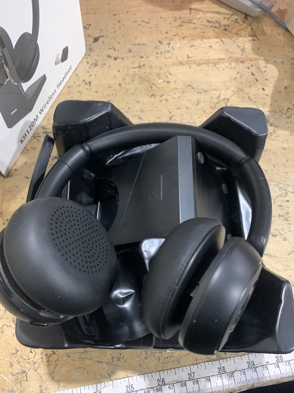 Photo 1 of (2025 Upgraded) Wireless Headset with Mic for Work, Bluetooth Headset with Noise Canceling Microphone with Dongle, Charging Base & Mic Mute, Wireless Headphones for Work from Home/PC/Computer