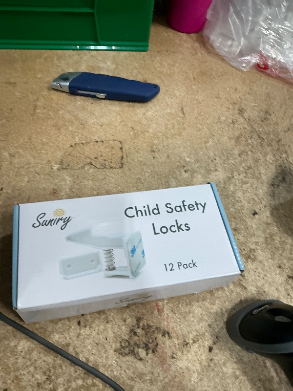 Photo 1 of [12-Pack] Invisible Baby Proofing Cabinet Locks - No Drill Child Safety Drawer Latches - Adhesive Childproof Latch for Cabinets, Kitchen & Furniture - Secure Toddler & Infant Safety No Tools Required