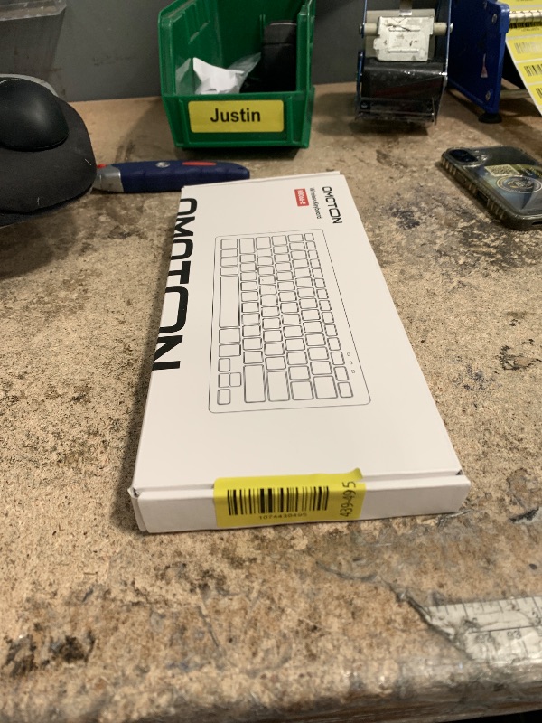 Photo 1 of ***MISSING PARTS***
OMOTON Rechargeable Keyboard for Mac, mini Compact Wireless (No Numeric Pad), Stable Bluetooth Connection, Ergonomic Design, Keyboard Compatible with MacBook/iMac/Mac mini - Silverwhite