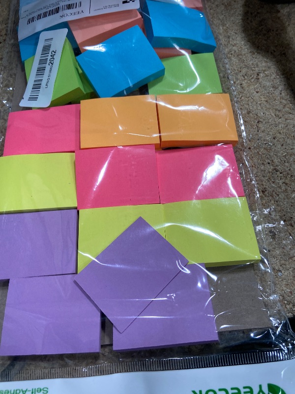 Photo 1 of (24 Pads) Sticky Notes 1.5x2 in, 8 Colors Post Self Sticky Notes Pad Its, Bright Post Stickies Colorful Sticky Notes for Office, Home, School, Meeting, 75 Sheets/pad