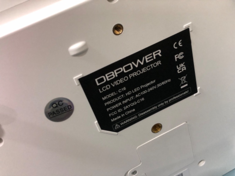 Photo 1 of [Auto Focus/4K Support] Projector with WiFi and Bluetooth, Native 1080P Outdoor Movie Projector with Auto Focus/4P6D Keystone/50% Zoom/PPT, DBPOWER Portable Projector for iOS/Android/TV Stick