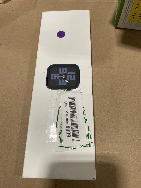 Photo 1 of Apple Watch SE (2nd Gen) [GPS + Cellular 40mm] Smartwatch with Midnight Aluminum Case with Ink Sport Loop One Size. Fitness and Sleep Trackers, Crash Detection, Heart Rate Monitor, Carbon Neutral