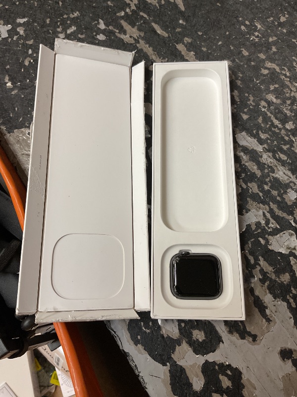 Photo 1 of Apple Watch SE (2nd Gen) [GPS + Cellular 40mm] Smartwatch with Midnight Aluminum Case with Ink Sport Loop One Size. Fitness and Sleep Trackers, Crash Detection, Heart Rate Monitor, Carbon Neutral