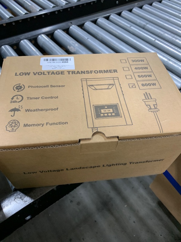 Photo 1 of 600W Low Voltage Landscape Transformer, Landscape Lighting Transformer with Timer and photocell Sensor, 120V AC to 12V/14V AC Outdoor Weatherproof Low Voltage Transformers for Landscape Lighting