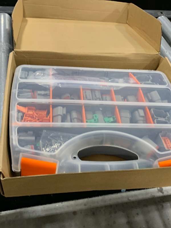 View 3 of Newdeli 636PCS Deutsch Connector Kit 2 3 4 6 8 12 Pin DT Connectors with Deutsch Crimp Tool(14-20AWG) and Pin Removal Tool Size 16 Solid Contacts Waterproof Automotive Electrical Wire Connectors