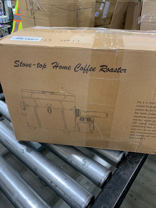 Photo 1 of Coffee Roaster, 1.5KW Adjustable Temperature Automatic Glass Coffee Roaster Machine for Home Use Coffee Roaster Machine 60 to 200? Uniform Heating for Coffee Bean, Dry Goods