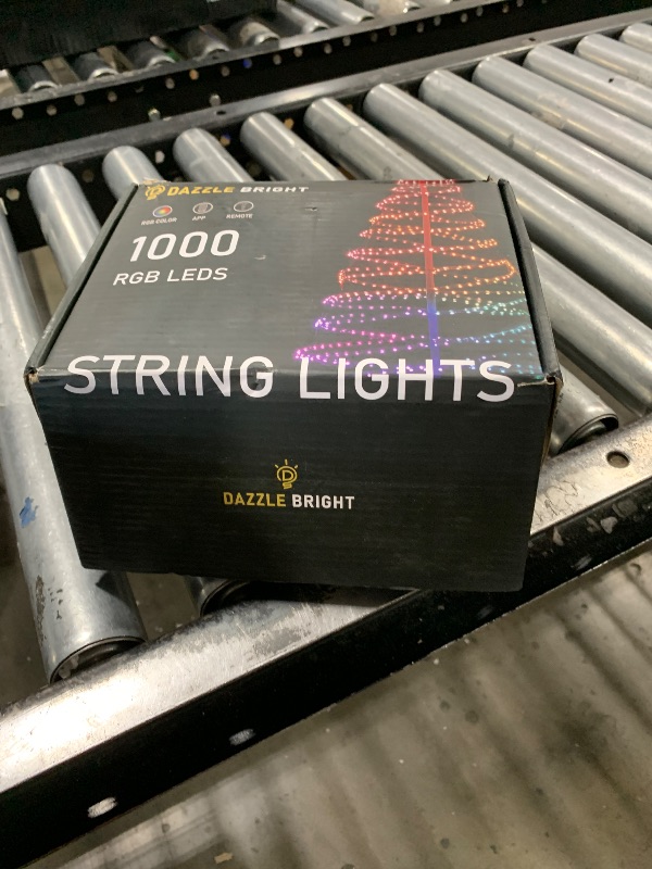 Photo 1 of Dazzle Bright Smart Christmas String Lights, 328FT 1000 LED RGB Color Changing String Lights with Remote & App Controlled, Halloween Decorations for Indoor Outdoor Holiday Xmas Tree Party Decor