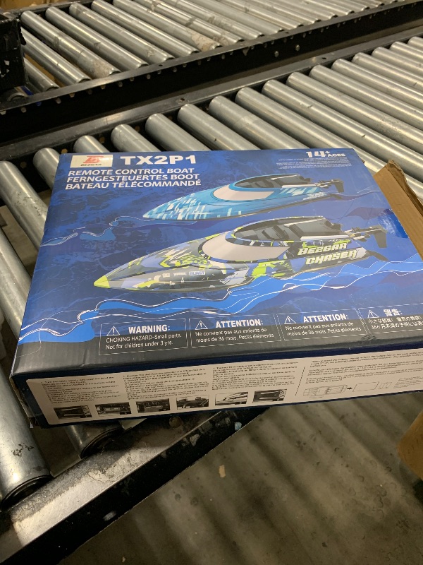 Photo 1 of BEZGAR RC Boat, 2 Packs 12 inch Fast Speed RC Boat 30 KPH with A Portable Suitcase for Lakes & Pools & Salt Water, Summer Toys for Adults and Ideal Gifts for Kids Boys Age 6 7 8-12 Years Old - TX2P1