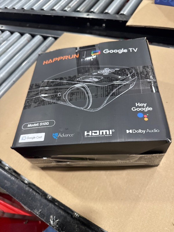 Photo 1 of HAPPRUN Native 1080P Projector, Bluetooth Home Theater Movie Projector with Built-in Speaker, Compatible with Smartphone, HDMI, Fire Stick, PS5, Indoor & Outdoor Use -With Google TV System