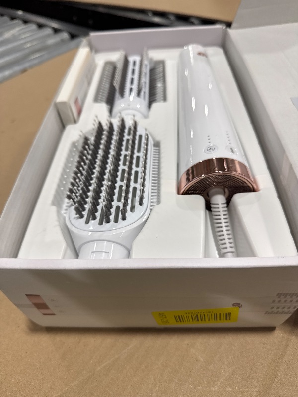 View 2 of **USED** "T3 AireBrush Duo Interchangeable Hot Air Blow Dry Brush with Two Attachments Includes 15 Heat and Speed Combinations, T3 IonFlow Technology, Volume Booster Switch, Lock-in Cool Shot"