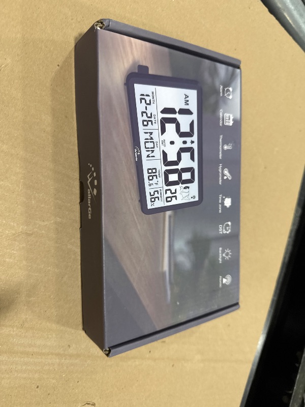 Photo 1 of WallarGe Atomic Wall Clock with Backlight, Battery Operated