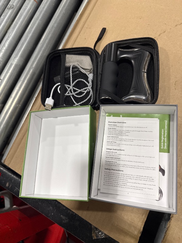 Photo 1 of swancode Heated Muscle Scraper, 3 Adjustable Intensity Modes with LED Display, 38-46? Warm Therapy & Vibration, Full Body Use Ergonomic Design, Rechargeable Wireless