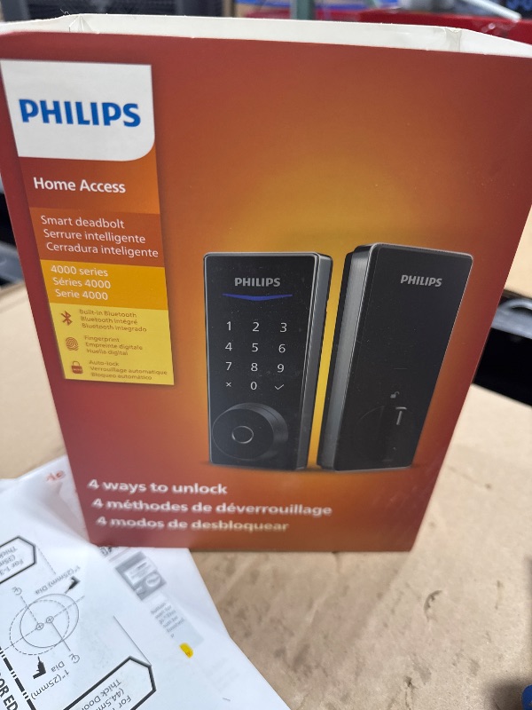 Photo 1 of Philips Fingerprint Smart Lock, Keyless Entry Door Lock, Smart Door Locks for Front Door, Keypad Deadbolt, APP Control, 9-Month Long Battery