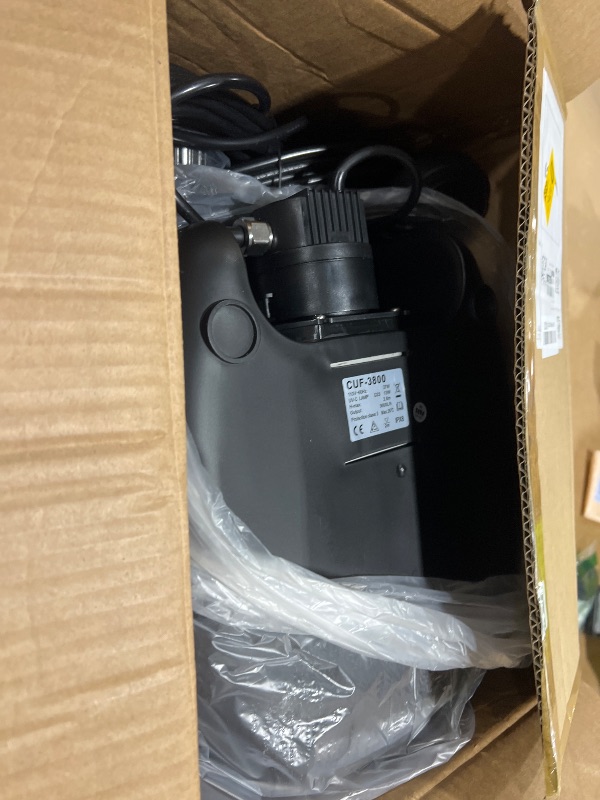 Photo 1 of ANBULL Pond Filter Pump 950GPH, 110V/37W All-in-one Fountain Kit, Variable Frequency Water Pump with 13W UV-C, High Efficiency Filter Water Pump for Outdoor Ponds up to 1585 Gallons