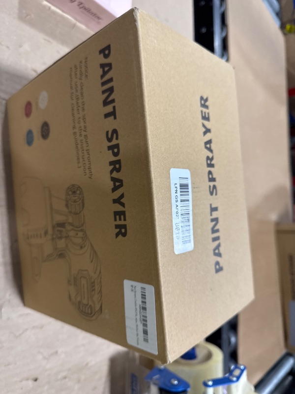 Photo 1 of Paint Sprayer, Cordless HVLP Paint Sprayer with Brushless Motor, Compatible with Milwaukee 18V Battery(Battery Not Included),1000ml/min High Flow, 1200ml Container, 150 Din/s Max Viscosity (Red)