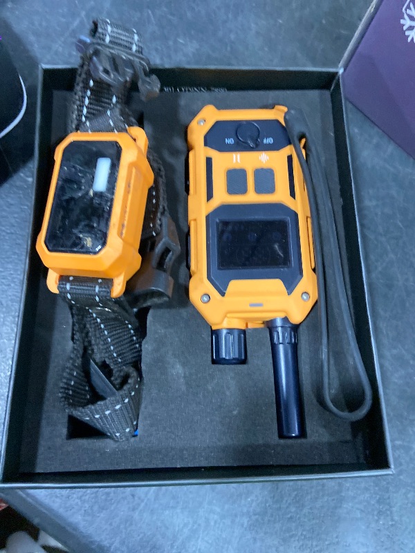 Photo 1 of BLACKDOG Military Dog Shock Collar - 4200ft Dog Training Collar with Remote, 4 Training Modes, Flashlight & Strobe, 3-Month Battery, IP67 Waterproof Dog E Collar for All Breeds 5-150lbs (Orange)